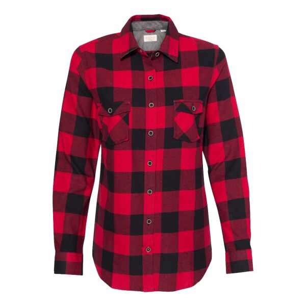 Women's Vintage Brushed Flannel Shirt Thumbnail
